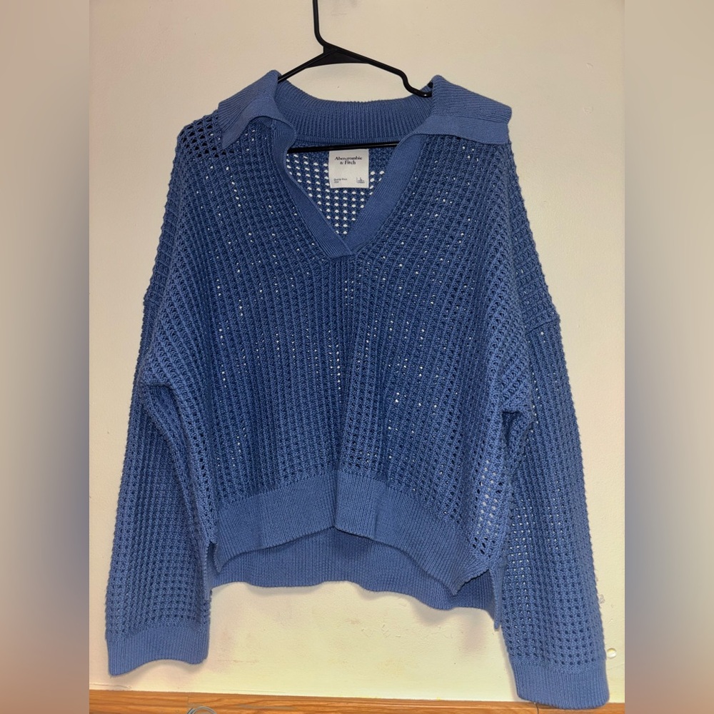 Abercrombie pull over sweater with collar - Picture 1 of 6